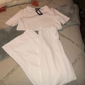 Crop top and pant set